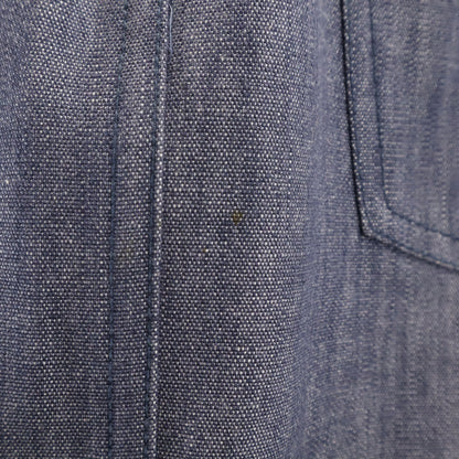 LOUIS VUITTON Denim Midi Skirt Blue Size 36