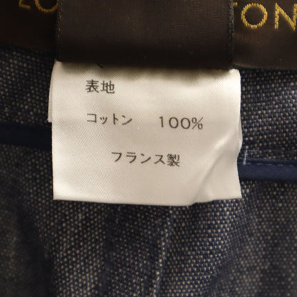 LOUIS VUITTON Denim Midi Skirt Blue Size 36