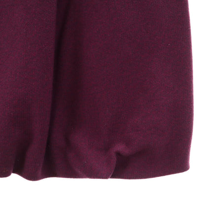 LOUIS VUITTON French Wool Back Zip Midi Skirt Purple Size 36