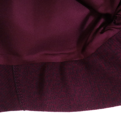 LOUIS VUITTON French Wool Back Zip Midi Skirt Purple Size 36