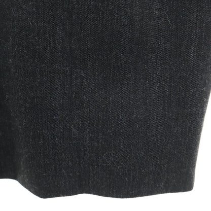 CHANEL Charcoal Gray Midi Tight Skirt