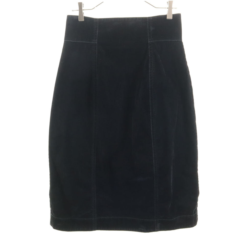 MARNI Made in Italy Moleskin Midi Skirt Black Size 40