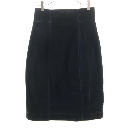 MARNI Made in Italy Moleskin Midi Skirt Black Size 40
