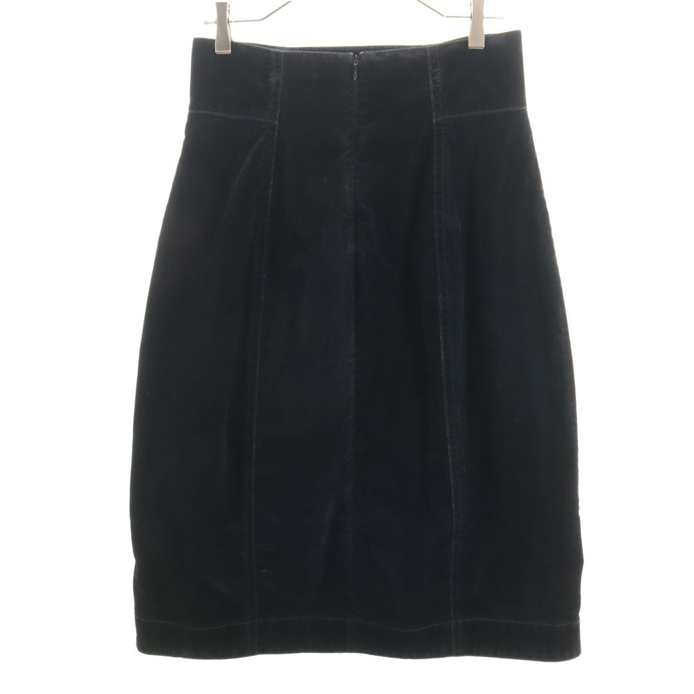 MARNI Made in Italy Moleskin Midi Skirt Black Size 40