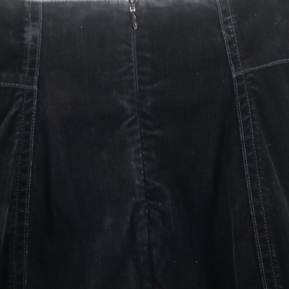 MARNI Made in Italy Moleskin Midi Skirt Black Size 40