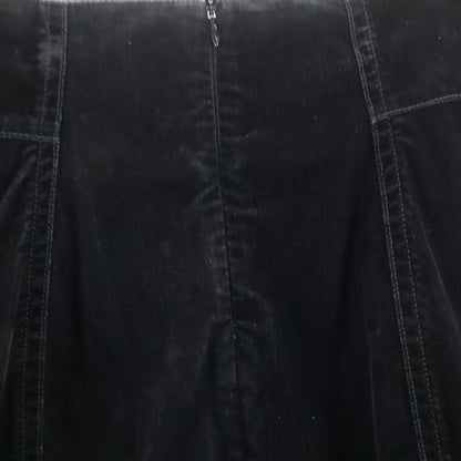 MARNI Made in Italy Moleskin Midi Skirt Black Size 40