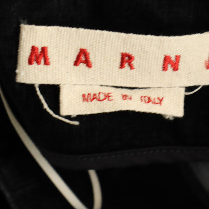 MARNI Made in Italy Moleskin Midi Skirt Black Size 40