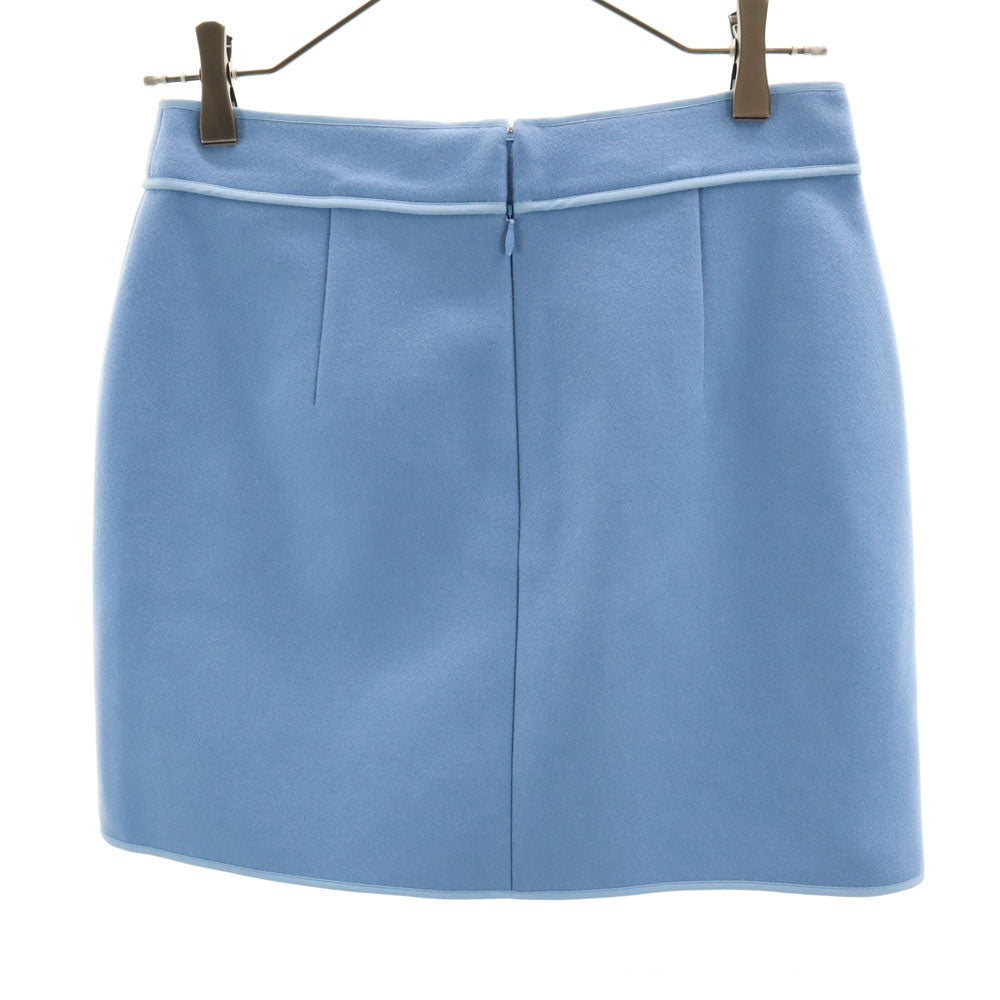 N°21 Wool Blend Mini Skirt Blue-Purple Size 38
