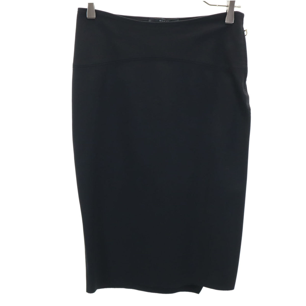 GUCCI Italian Made Stretch Pencil Midi Skirt Black Size M
