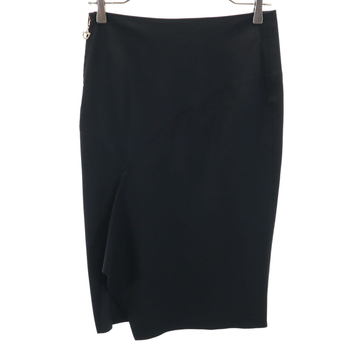 GUCCI Italian Made Stretch Pencil Midi Skirt Black Size M