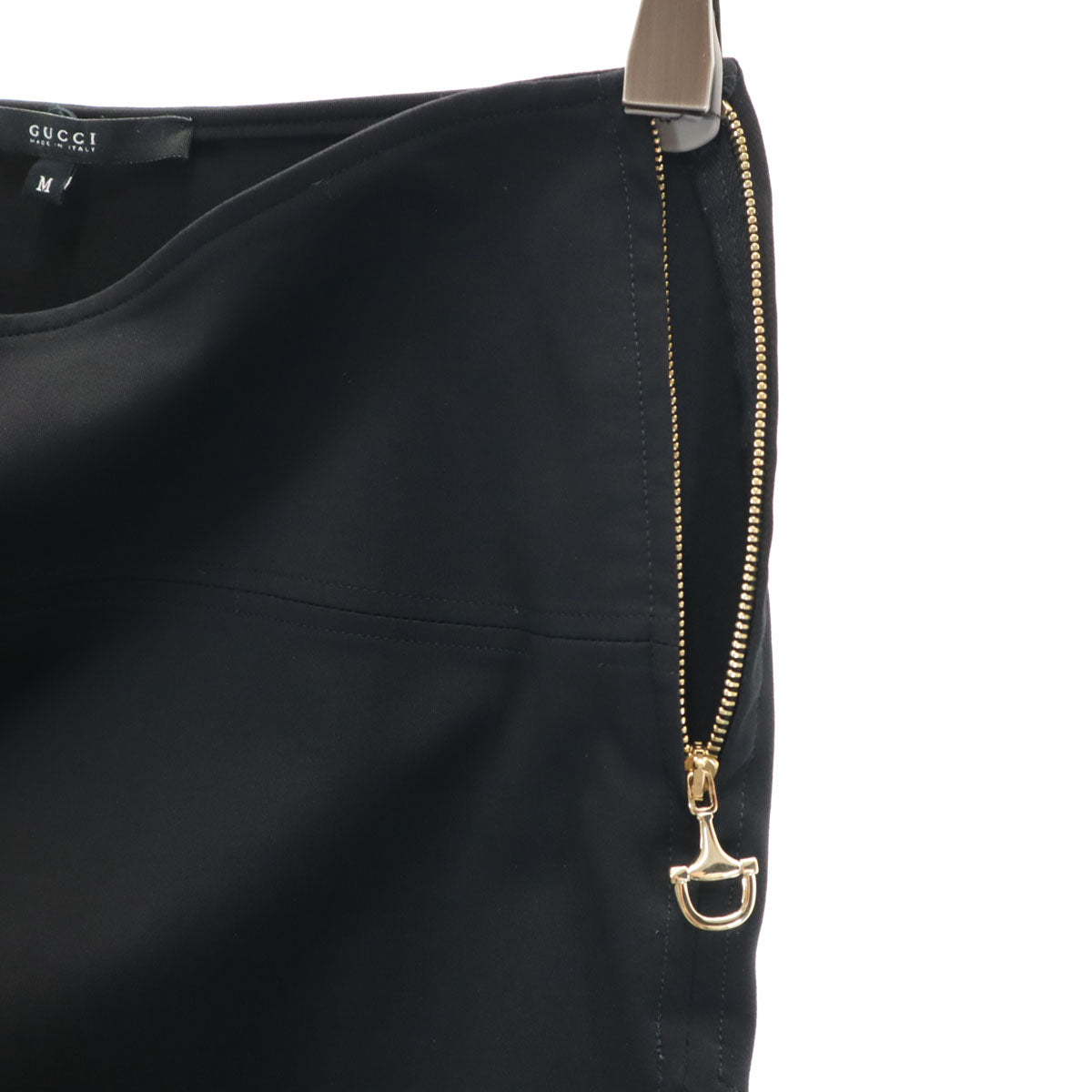 GUCCI Italian Made Stretch Pencil Midi Skirt Black Size M