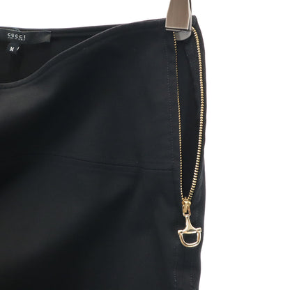 GUCCI Italian Made Stretch Pencil Midi Skirt Black Size M