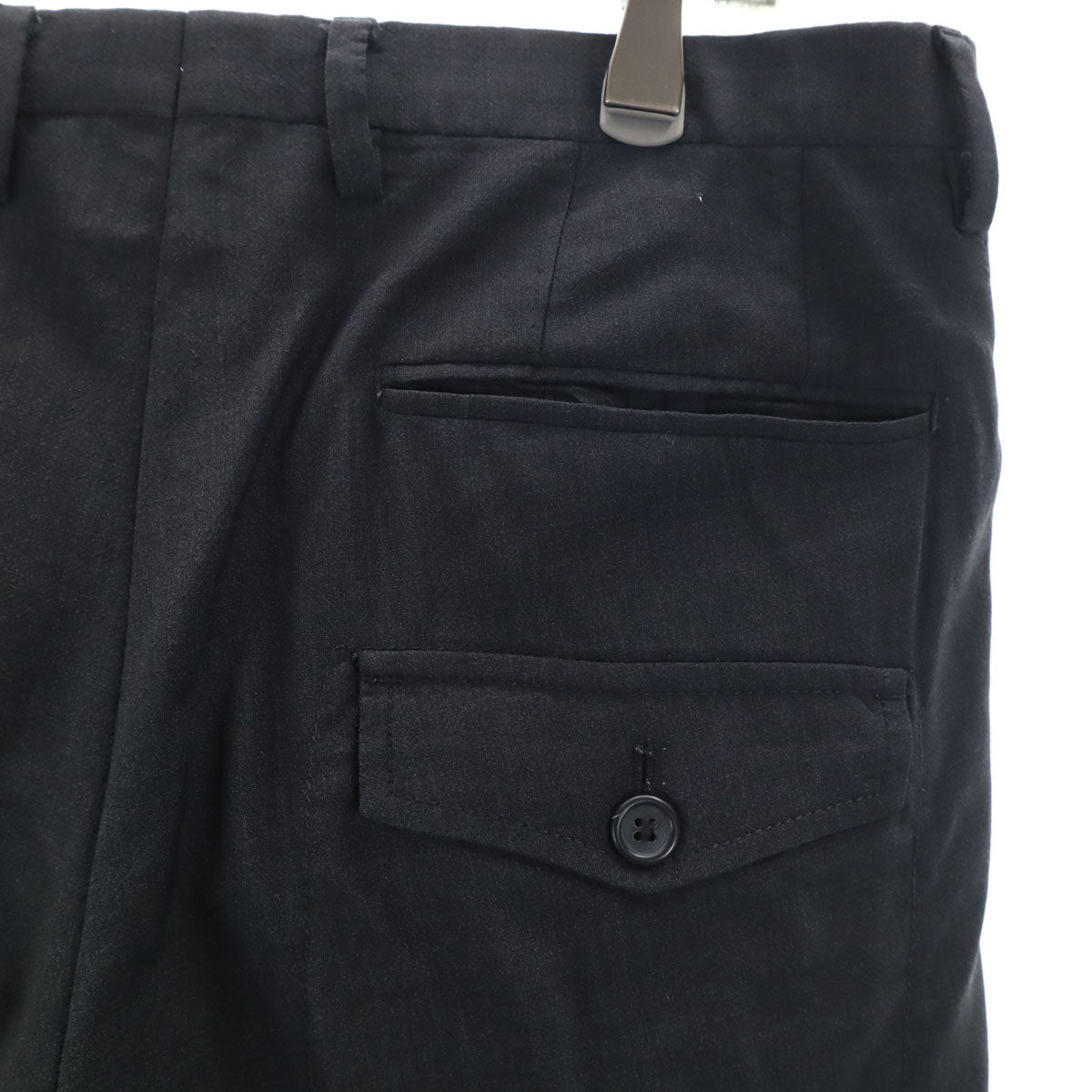 MIUMIU Italian Slacks Shorts Charcoal Gray Size 46