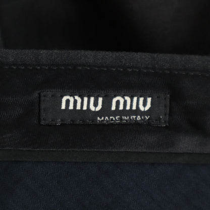 MIUMIU Italian Slacks Shorts Charcoal Gray Size 46