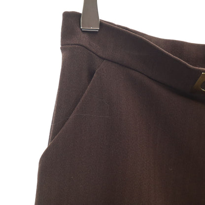CELINE French Made Midi Tight Skirt Brown Size 38