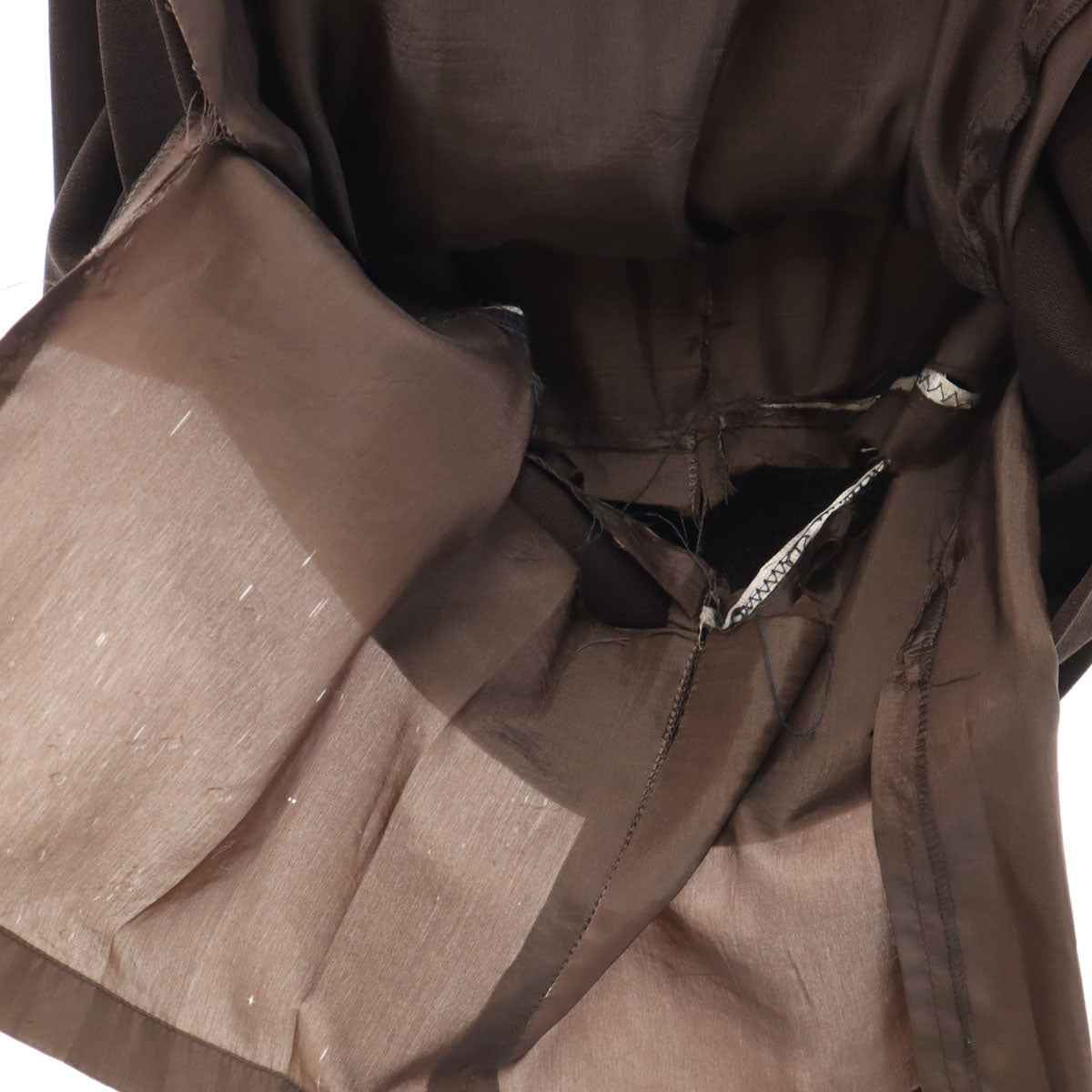 CELINE French Made Midi Tight Skirt Brown Size 38
