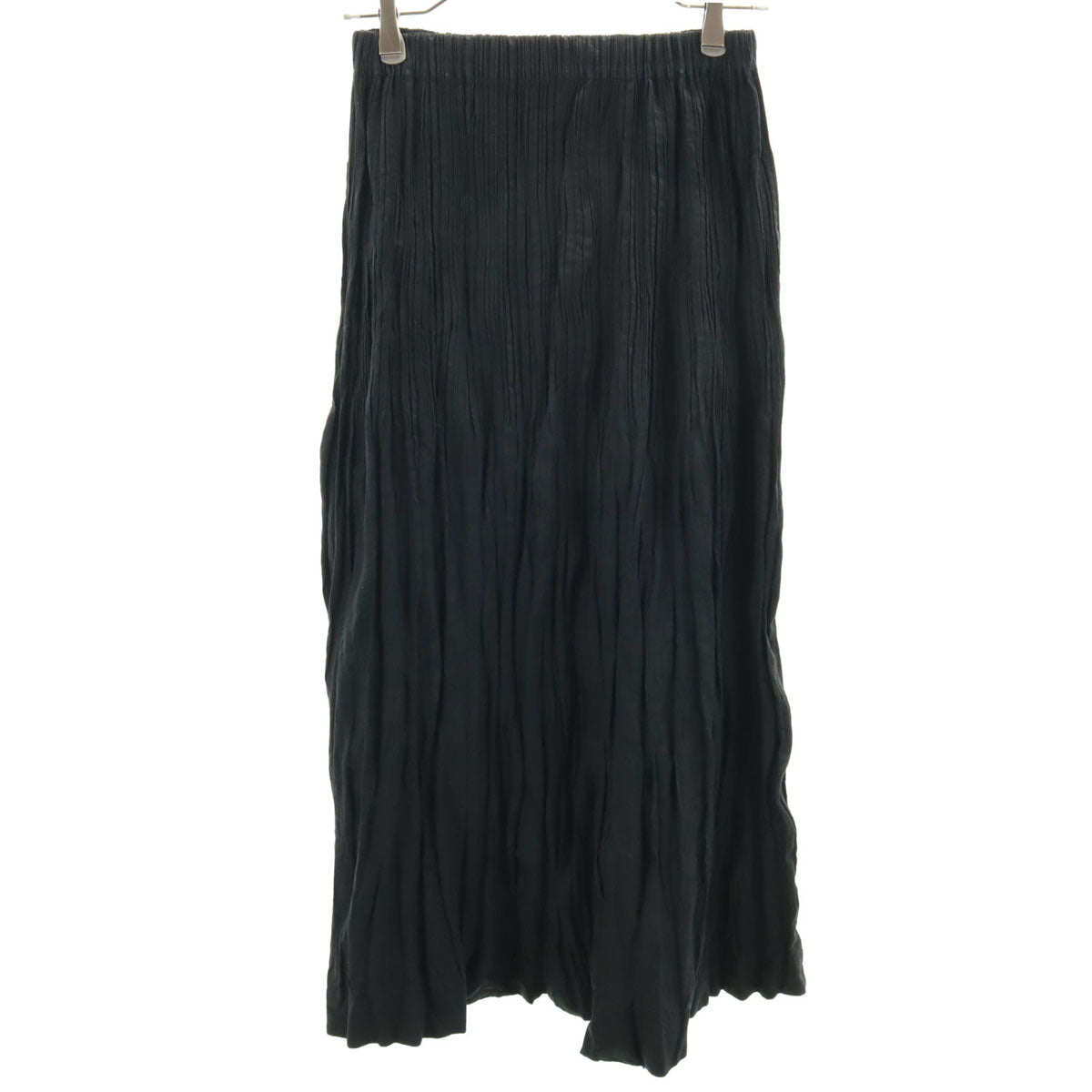 ISSEY MIYAKE 90s Pleated Long Skirt Black Size L