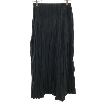 ISSEY MIYAKE 90s Pleated Long Skirt Black Size L