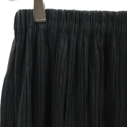 ISSEY MIYAKE 90s Pleated Long Skirt Black Size L