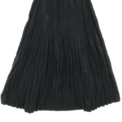ISSEY MIYAKE 90s Pleated Long Skirt Black Size L