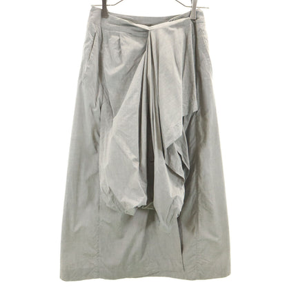 ISSEY MIYAKE 80s Vintage Asymmetric Wrap Skirt Gray Size M
