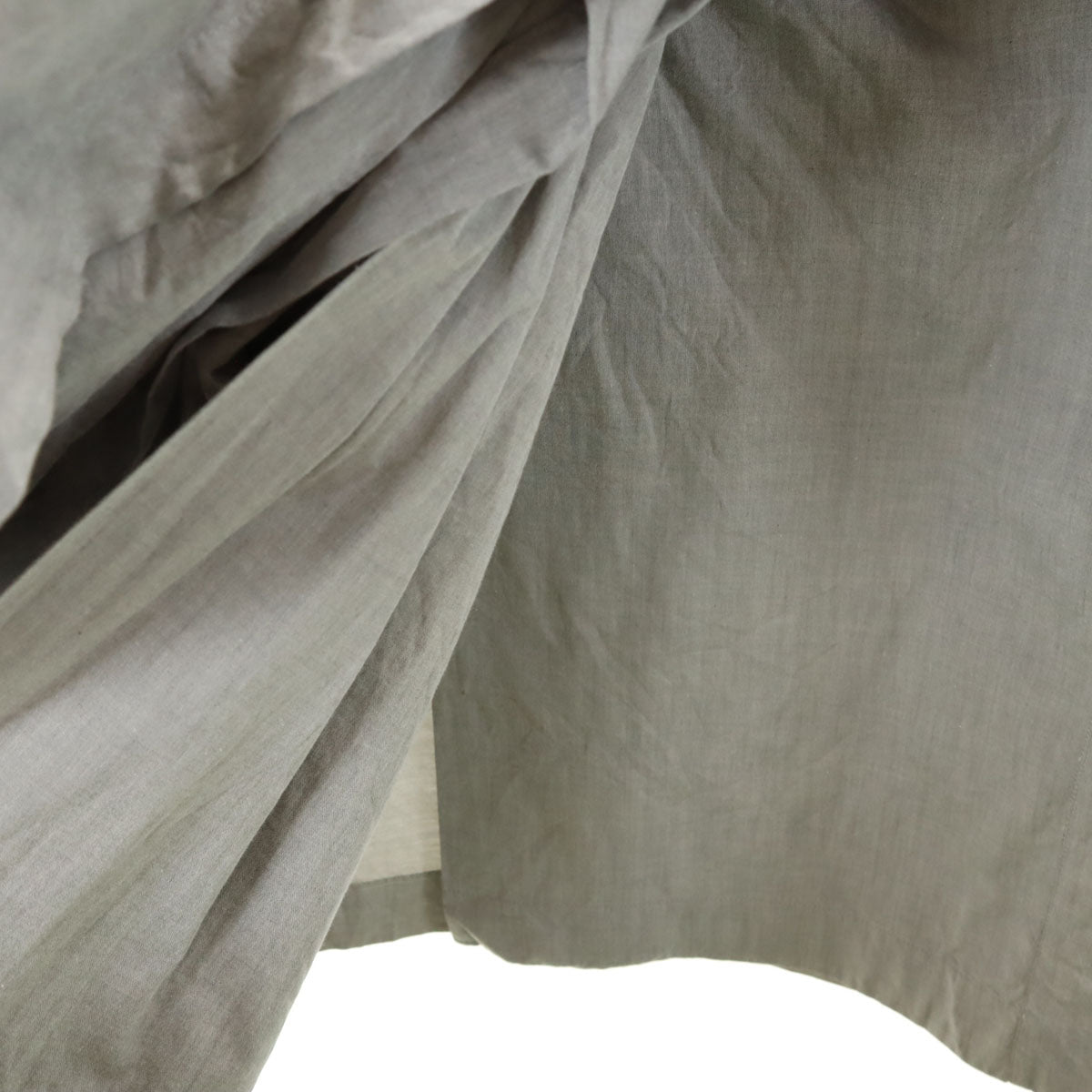 ISSEY MIYAKE 80s Vintage Asymmetric Wrap Skirt Gray Size M