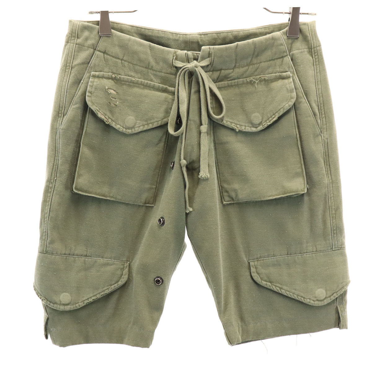 GREG LAUREN USA Made Khaki Cargo Shorts