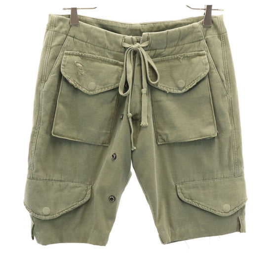 GREG LAUREN USA Made Khaki Cargo Shorts