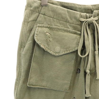 GREG LAUREN USA Made Khaki Cargo Shorts
