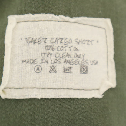 GREG LAUREN USA Made Khaki Cargo Shorts