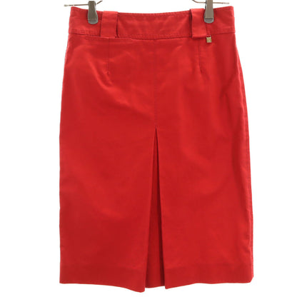 LOUIS VUITTON Red Midi Tight Skirt Size 34