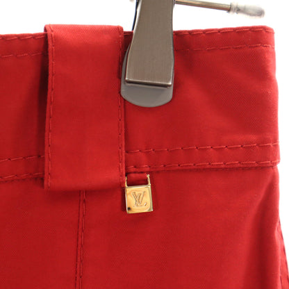 LOUIS VUITTON Red Midi Tight Skirt Size 34