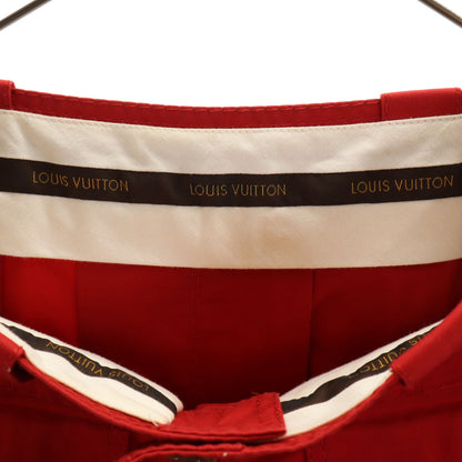 LOUIS VUITTON Red Midi Tight Skirt Size 34