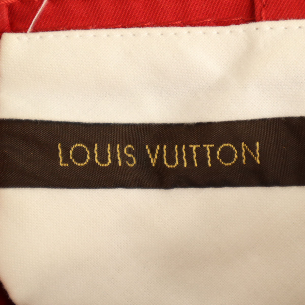 LOUIS VUITTON Red Midi Tight Skirt Size 34