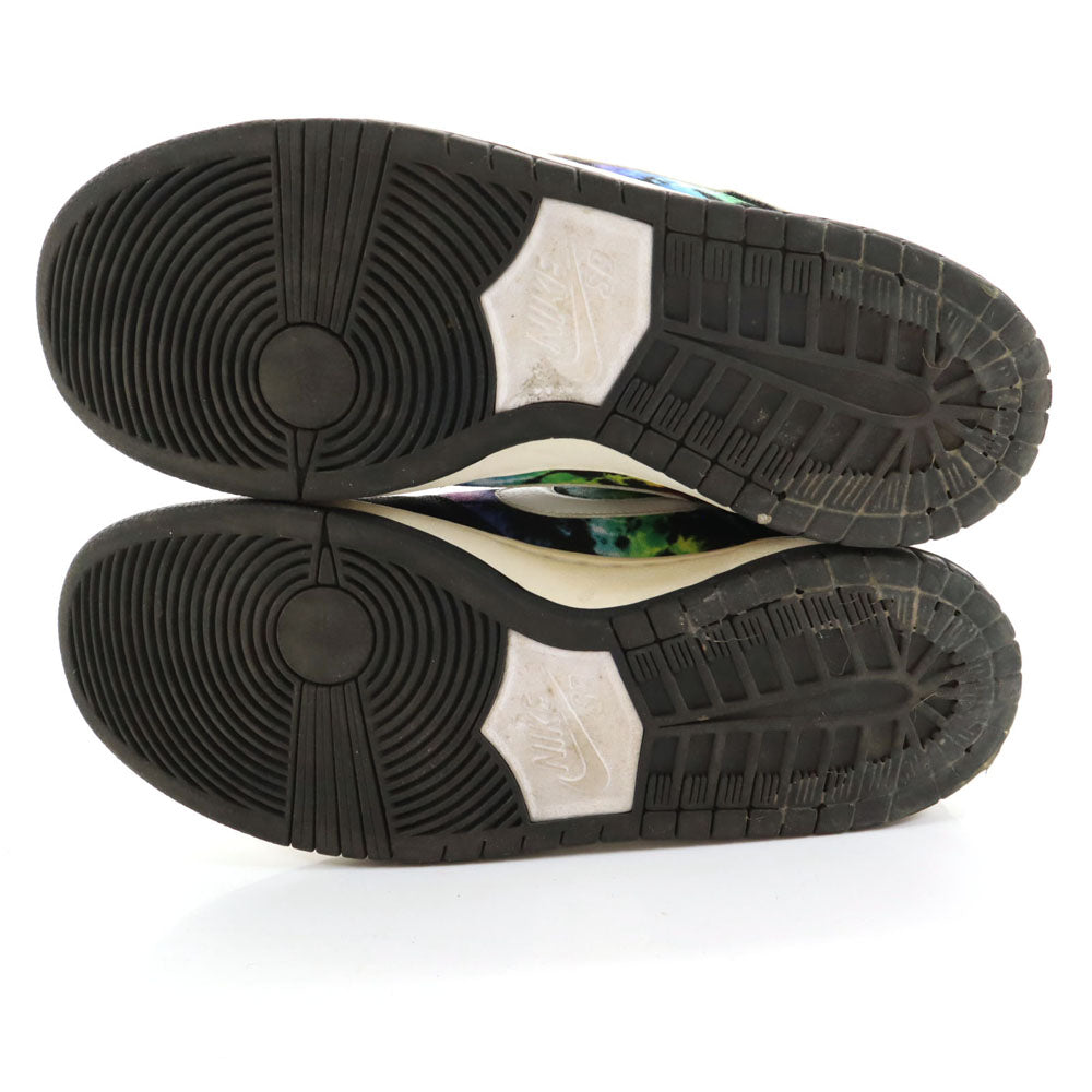 NIKE SB Ishod Wair Dunk Low Tie-Dye Sneakers Black Size 28