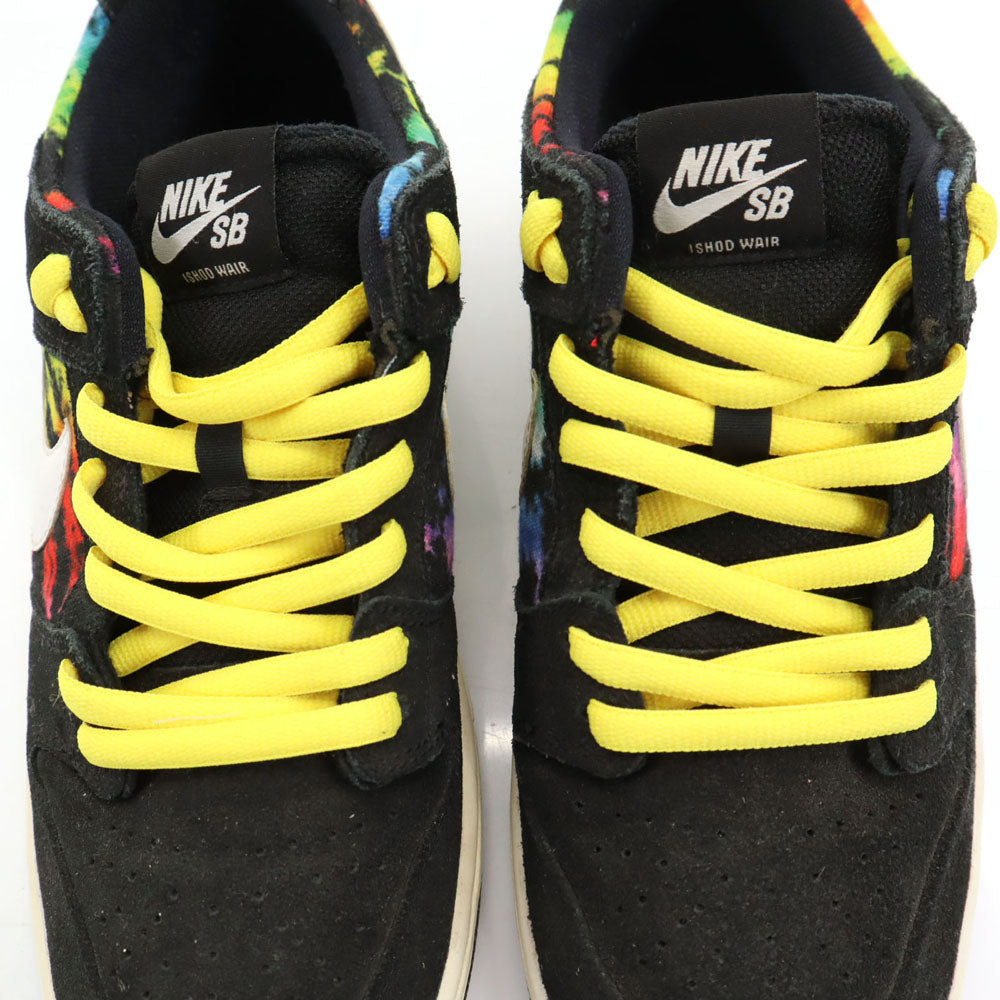 NIKE SB Ishod Wair Dunk Low Tie-Dye Sneakers Black Size 28