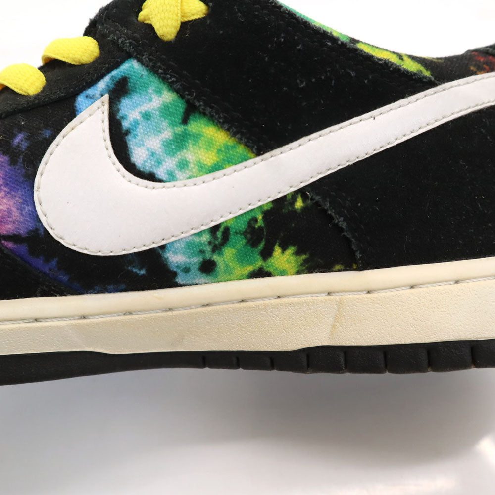 NIKE SB Ishod Wair Dunk Low Tie-Dye Sneakers Black Size 28