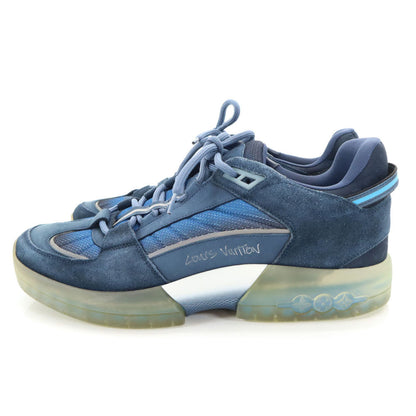 LOUIS VUITTON Italian-made Avue Line Sneakers Navy Size 8