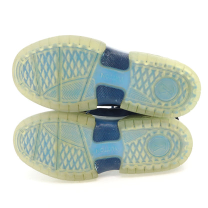 LOUIS VUITTON Italian-made Avue Line Sneakers Navy Size 8