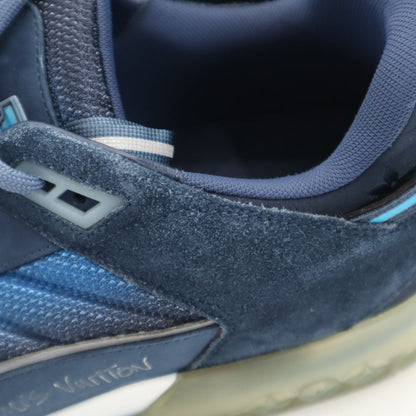 LOUIS VUITTON Italian-made Avue Line Sneakers Navy Size 8