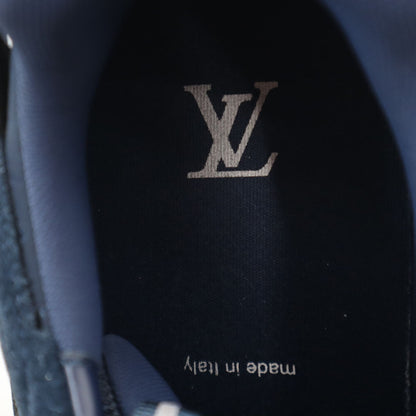 LOUIS VUITTON Italian-made Avue Line Sneakers Navy Size 8