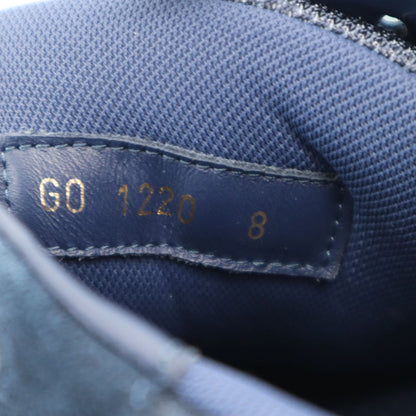 LOUIS VUITTON Italian-made Avue Line Sneakers Navy Size 8