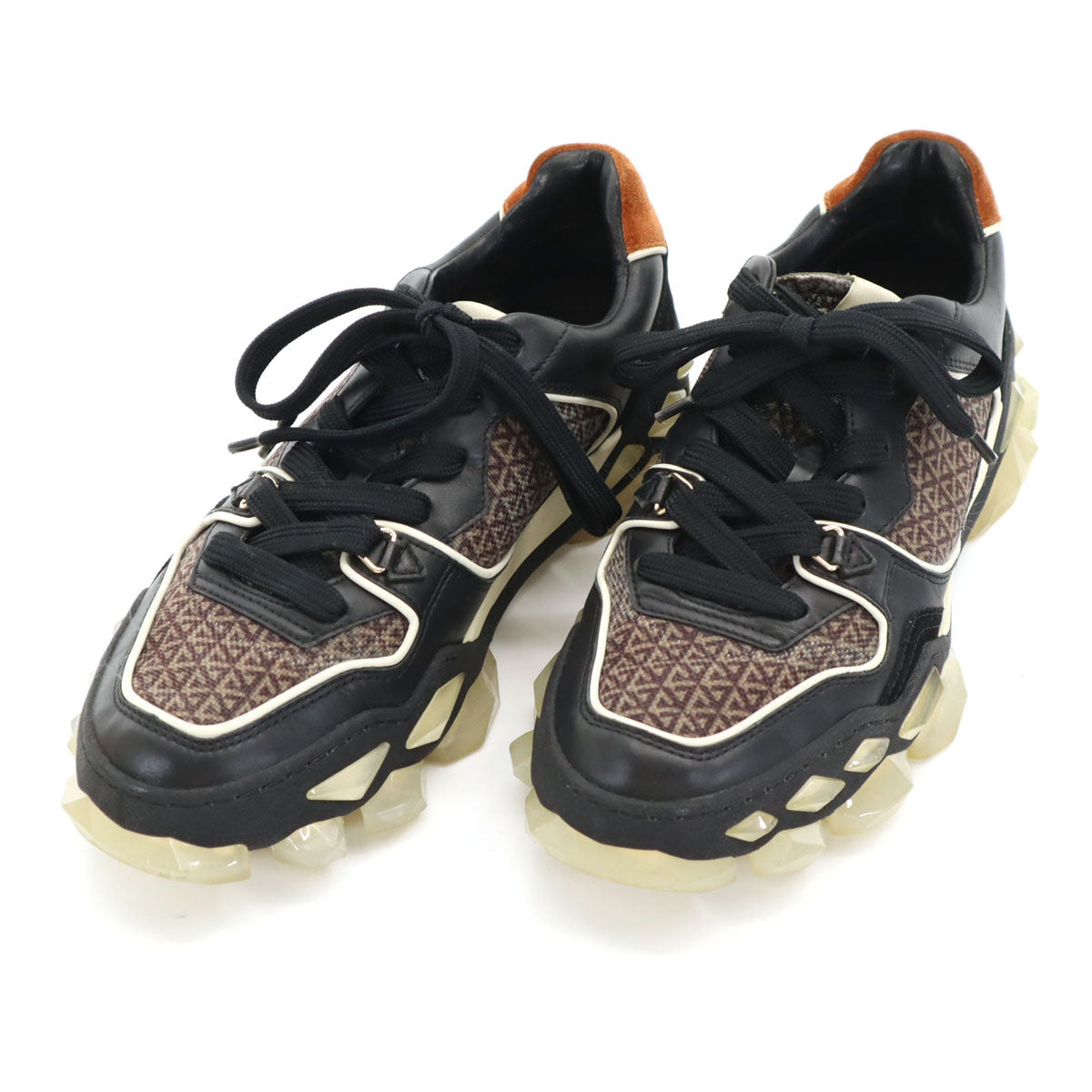 JIMMY CHOO DIAMOND X TRAINER Sneakers Black Size EU 40