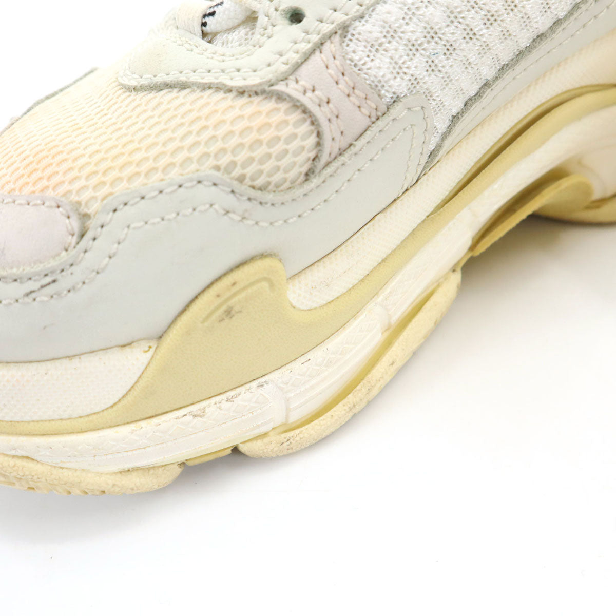 BALENCIAGA Triple S Sneakers White Size 23
