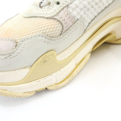 BALENCIAGA Triple S Sneakers White Size 23