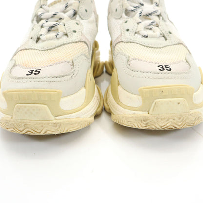 BALENCIAGA Triple S Sneakers White Size 23