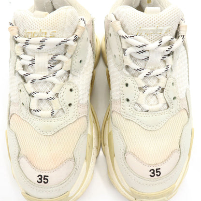BALENCIAGA Triple S Sneakers White Size 23