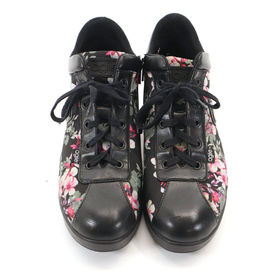 RUCOLINE Floral Black Sneakers Size 38