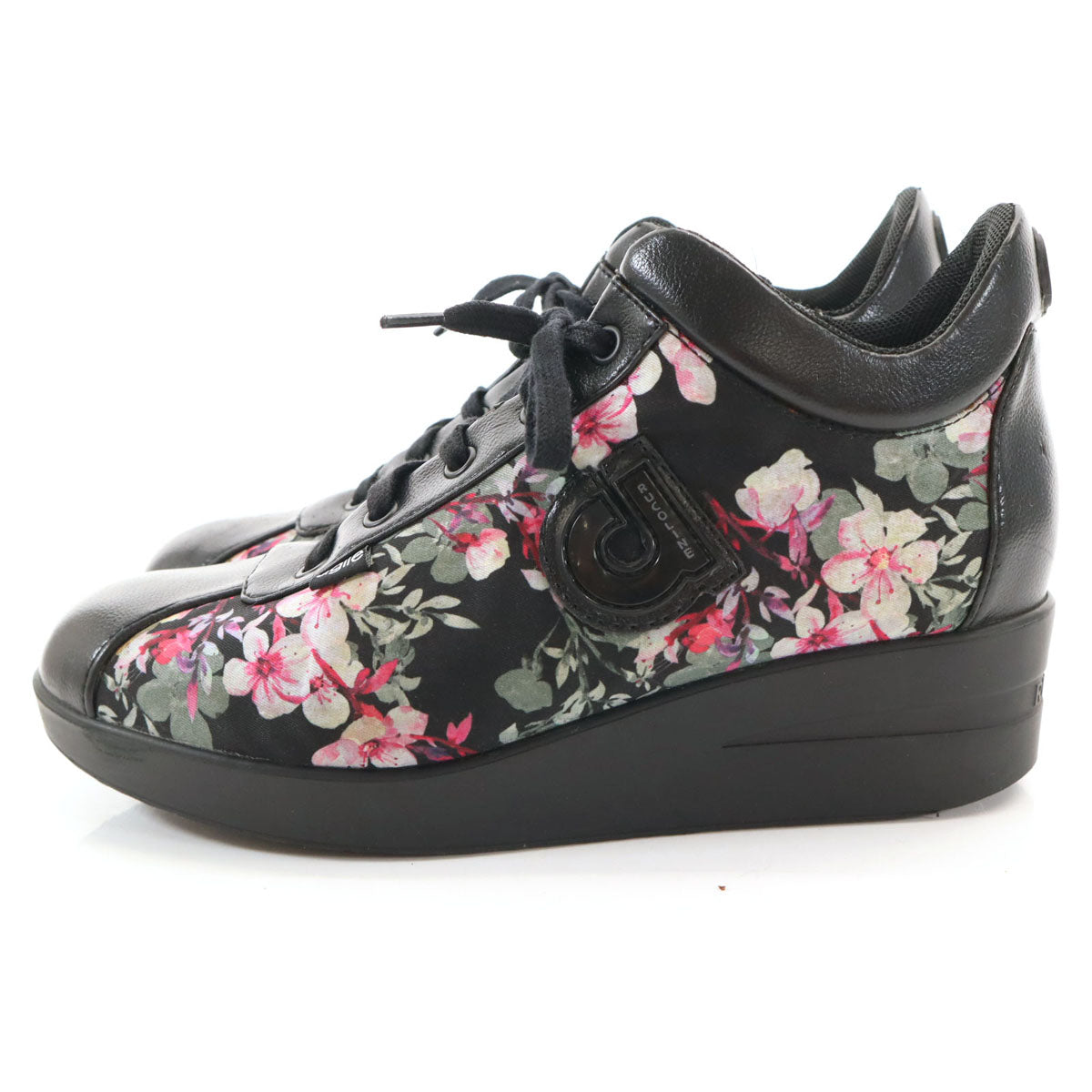 RUCOLINE Floral Black Sneakers Size 38