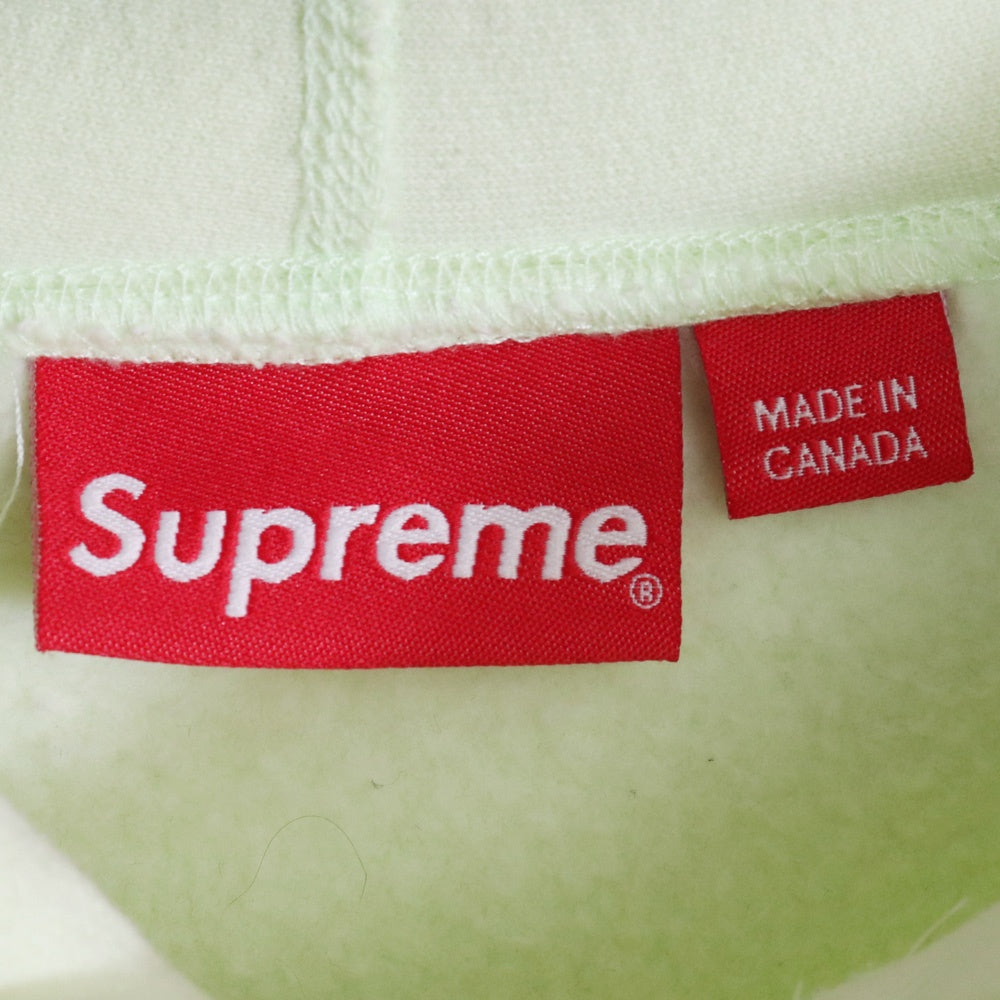 SUPREME 17AW Box Logo Hooded Sweatshirt Lime Size M